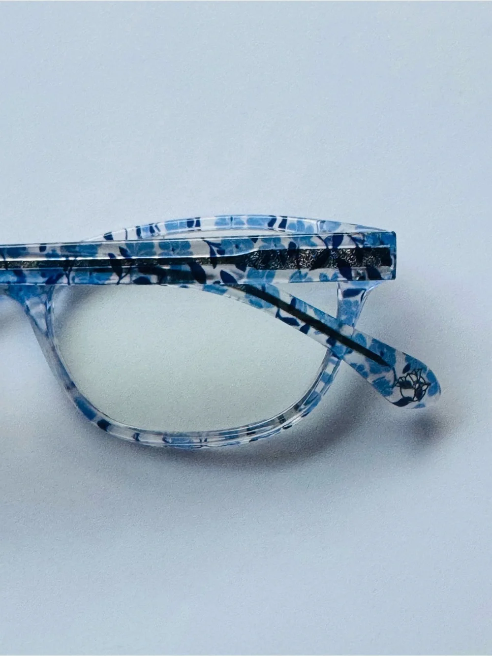 Draper James DJ1001 (414) indigo Floral 48-16 Eyeglass frame/ pre-owned